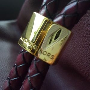 Michael Kors Large burgundy Leather Skorpios